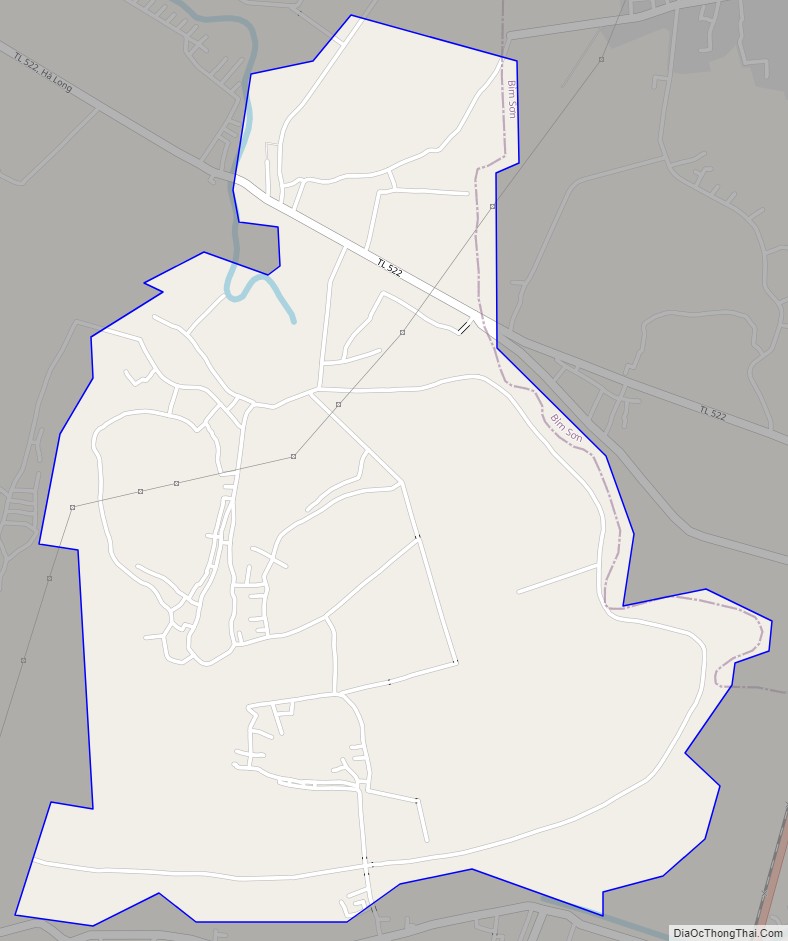 Bản đồ giao thông xã Hà Bắc, huyện Hà Trung